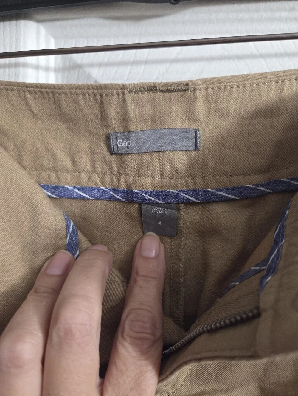 Women's Classic Beige Straight-Leg Pants
